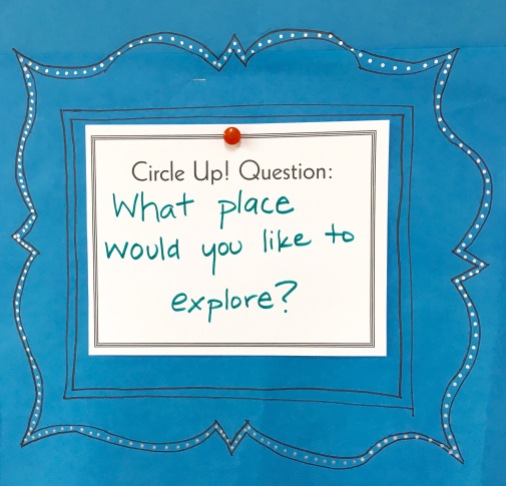 End art class with Circle Up! questions that get kids thinking creatively.